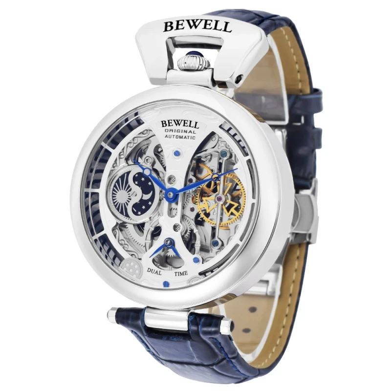 Forsining Tourbillon Mechanical Skeleton Watch for Men Luminous Hands Stainless